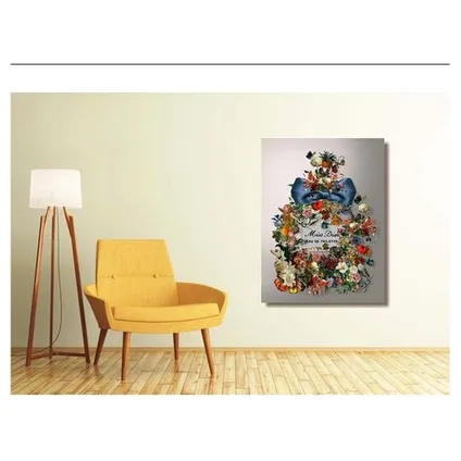 ter Halle® Glasschilderij 60 x 80 cm | Miss Dior flowers Eau de Toilette 2