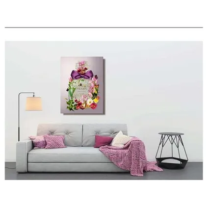 ter Halle® Glasschilderij 60 x 80 cm | Prada Parfume Flowers 3