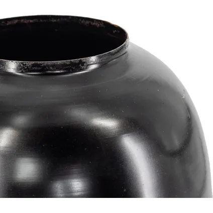 Vase métal noir 2