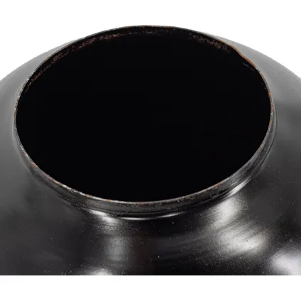 Vase métal noir 3
