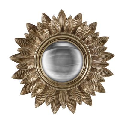 Convex vergulde spiegel 20,8 cm