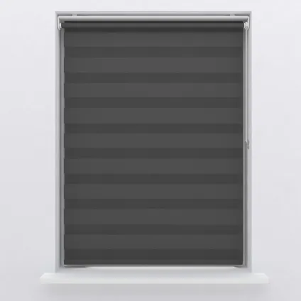 Duo rolgordijn Pure Mini - Lichtdoorlatend - Grey - 60 x 150 cm 3