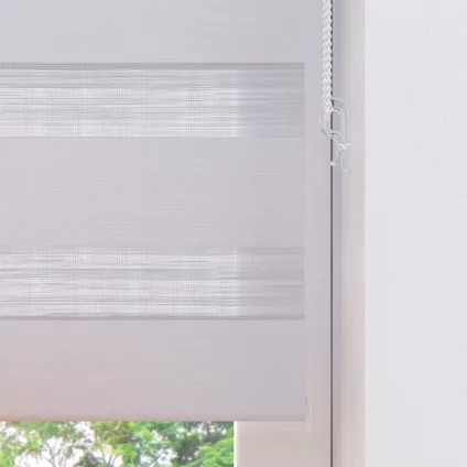 Duo rolgordijn Pure Mini - Lichtdoorlatend - White - 100 x 150 cm 6