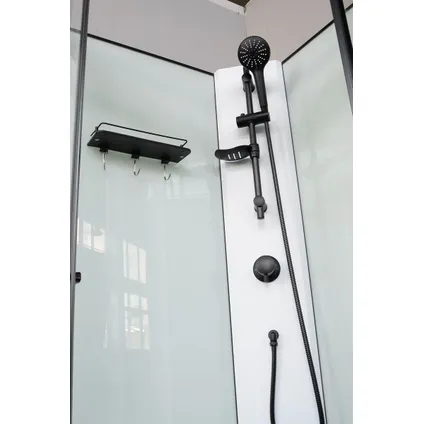 Cabine de douche complète Sanifun Romy 800 x 800 sans silicone 2