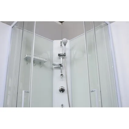 Cabine de douche complète Sanifun Steff 800 x 800 sans silicone 3