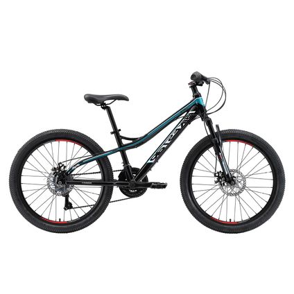 Bikestar hardtail MTB 21speed 24inch zwart/blauw