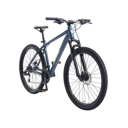 Bikestar Hardtail MTB Alu Sport L 27.5 inch 21 speed Blauw/geel 3