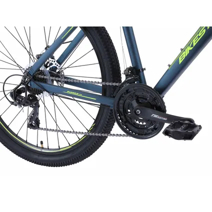 Bikestar Hardtail MTB Alu Sport L 27.5 inch 21 speed Blauw/geel 6