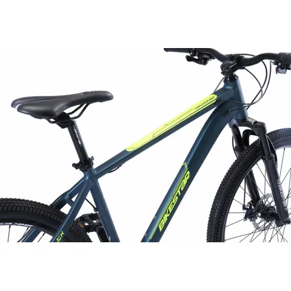 Bikestar Hardtail MTB Alu Sport L 27.5 inch 21 speed Blauw/geel 9