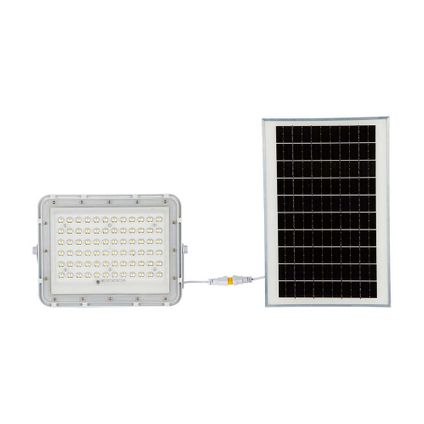 Projecteurs solaires blancs V-TAC VT-120W-W - 15W - IP65 - 1200 Lumens - 6400K