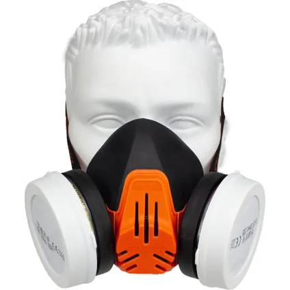 Demi-masque Climax - Incl. Filtres ABEK1-P2 - Réutilisables - Masque buccal 3