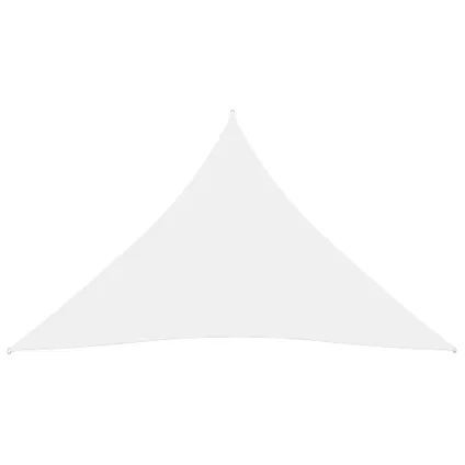 vidaXL Zonnescherm driehoekig 5x6x6 m oxford stof wit 3