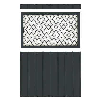Kit fenêtre latérale abri de jardin Globel Skillion/Lean To/Dream - anthracite - 75x124cm 2