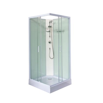 Cabine de douche complète Sanifun Kristof 900 x 900 sans silicone