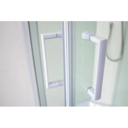 Cabine de douche complète Sanifun Kristof 900 x 900 sans silicone 5