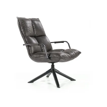 Fauteuil Mitchell - Antraciet - draaibare fauteuil 2