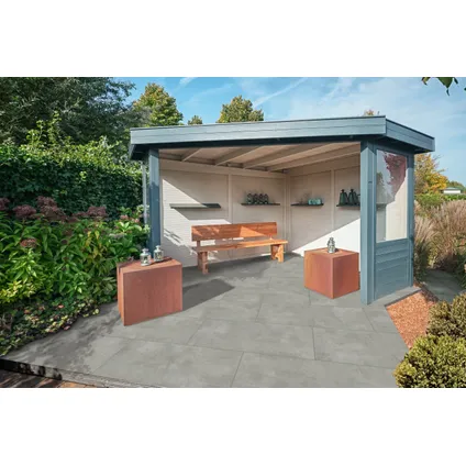 Tuintegel Urban Pro - mat - keramiek - Grijs - 60x60x3cm - per stuk - 0,36 m² 2