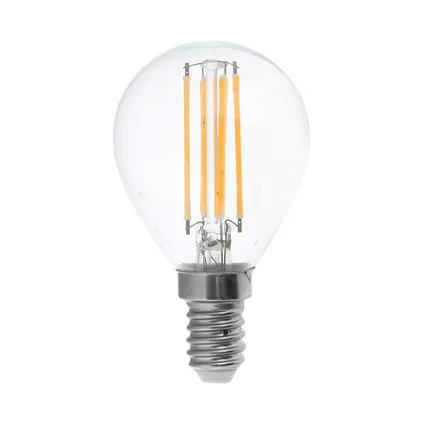 pack de 10 ampoules LED E14 transparentes V-TAC VT-1996-N - claires - Golf - IP20 - 4W - 400 Lumens - 3000K 2