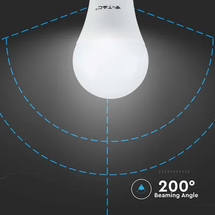Ampoule LED E27 V-TAC VT-2099-N - 8.5W - Blanc - chaud - 3000K - SMD - Thermoplastique - 60x108mm - IP20 - Lot - 7