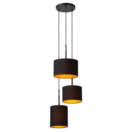 Lucide hanglamp Maya zwart ⌀46cm 3xE27