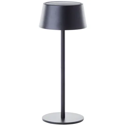 Lampe solaire de table Brilliant Picco noir ⌀12,5cm USB 4W 7