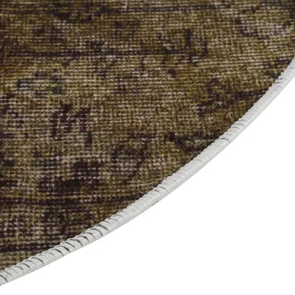 vidaXL Vloerkleed wasbaar anti-slip patchwork ø120 cm meerkleurig 4