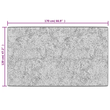 vidaXL Tapis lavable anthracite 120x170 cm antidérapant 7