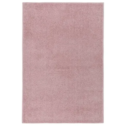 vidaXL Vloerkleed kortpolig 160x230 cm roze
