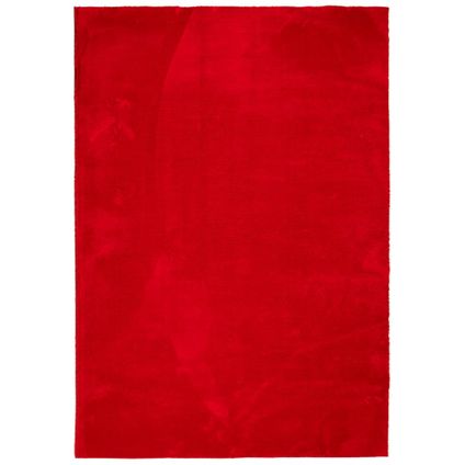 vidaXL Vloerkleed laagpolig zacht en wasbaar 140x200 cm rood