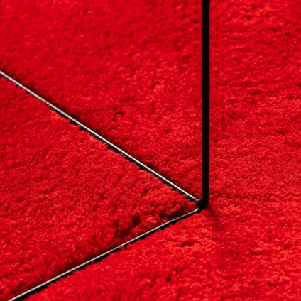 vidaXL Tapis à poils courts doux et lavable rouge 140x200 cm 8