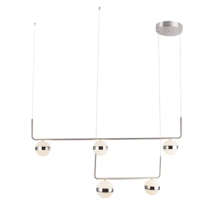 Globo Hanglamp Lovest LED metaal nikkel 1x LED 3