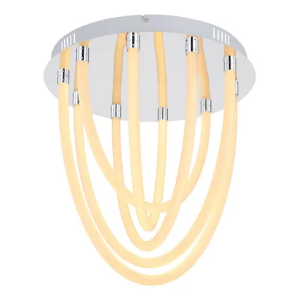 Globo Plafondlamp Kaia LED metaal verchroomd 1x LED