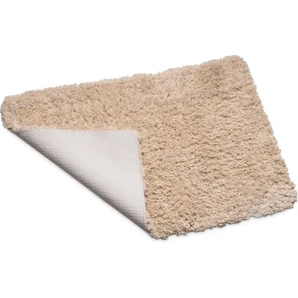 Wicotex - Badmat set met Toiletmat - WC mat met uitsparing Pure Beige - Antislip onderkant 4