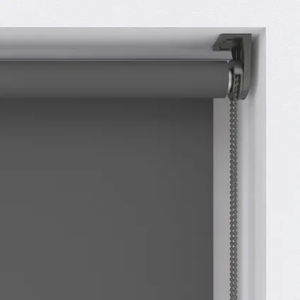 Rolgordijn Verduisterend Mini - Donker Grijs - 90 x 220 cm - Full Color - Montage zonder boren 2