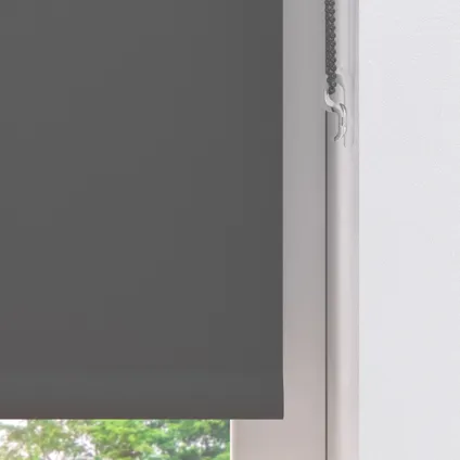 Rolgordijn Verduisterend Mini - Donker Grijs - 100 x 150 cm - Full Color - Montage zonder boren 5