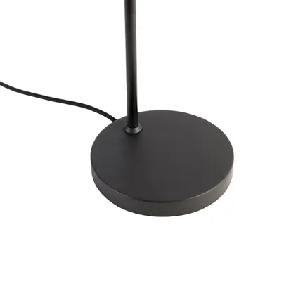 QAZQA Smart tafellamp zwart met goud en smoke glas incl. Wifi A60 - Zuzanna 10