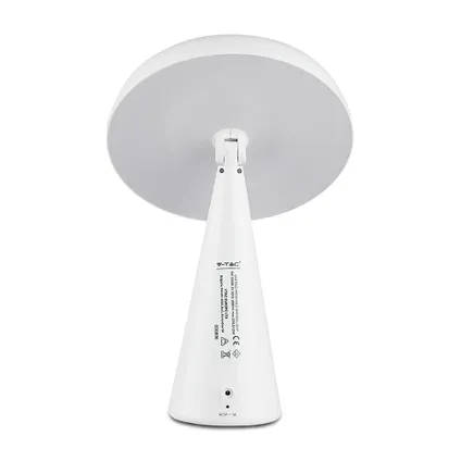 Lampe de miroir V-TAC VT-7905 - Lampe LED rechargeable par USB avec variateur tactile - Adaptateur de prise 5