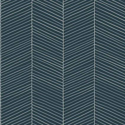 Walls4You behang visgraat-motief blauw - 0,53 x 10,05 m - 935324 7