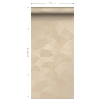 Origin Wallcoverings behang grafisch 3D motief beige - 0.53 x 10.05 m - 347983 8