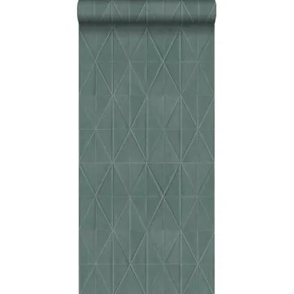 Walls4You eco-texture vliesbehangpapier 3D-motief grijsblauw - 0,53 x 10,05 m