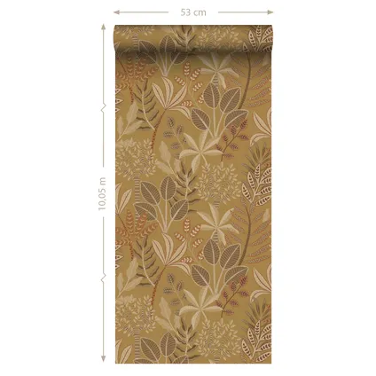 ESTAhome behang bladeren okergeel - 50 x 900 cm - 139816 9