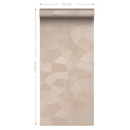 Origin Wallcoverings behang grafisch 3D motief zacht roze - 0.53 x 10.05 m - 347985 10