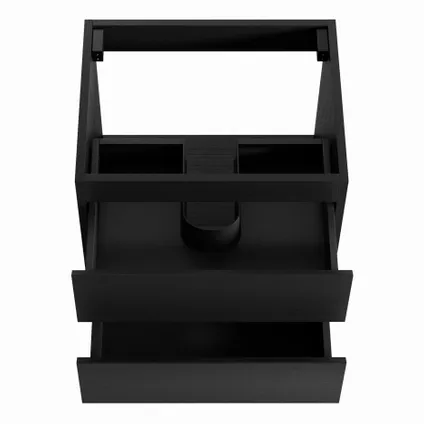 Badplaats Wastafelonderkast Angela 60 x 48 x 50 cm - zwart houtnerf 2