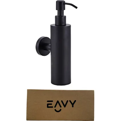EAVY - Zeeppompje - Zeepdispenser Wandmontage - Zwart - Hangend - RVS - Badkamer accessoires 8