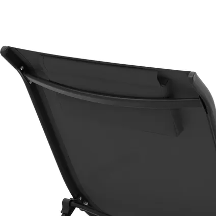 Uniprodo ligstoel - zwart - stalen frame - golfvorm UNI_SUNBED_01 2