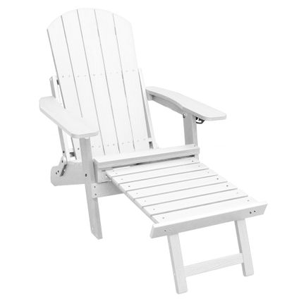 Chaise de jardin relax Montréal - HIPS plastique - Blanc