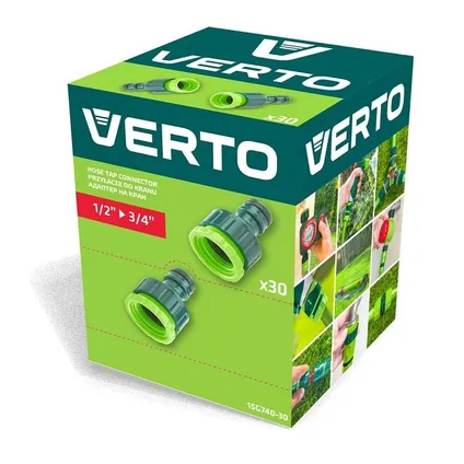 Verto Displaybox kraankoppelstuk 13mm (1/2") 19mm (3/4") (30 stuks) 4