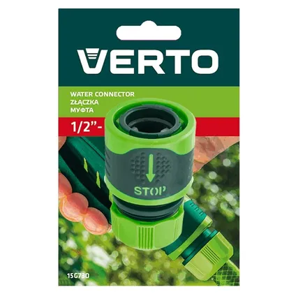 Verto Pro - Slang koppelstuk met stop 19mm (3/4″) 2