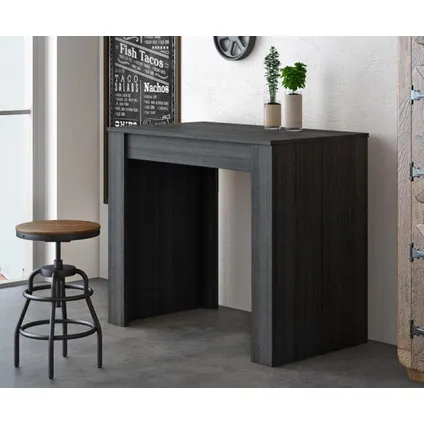Skraut Home - uitbreidbare consoletafel - tot 140 cm grijs 4