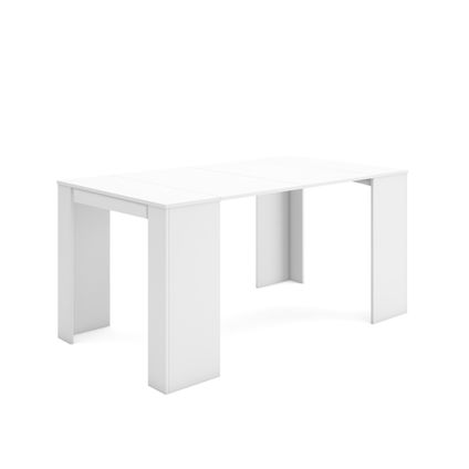 Table console extensible, Skraut Home, 160, Blanc